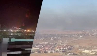 Дрони п'яту ніч поспіль атакували Ленінградську область, в порту Усть-Луга знову пожежа