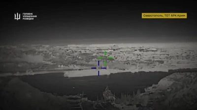 Бійці ГУР уразили два великих десантних кораблі РФ в окупованому Криму