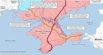 ЗСУ перерізають усі шляхи до Криму з Херсонщини: в ISW пояснили, що чекає на росіян